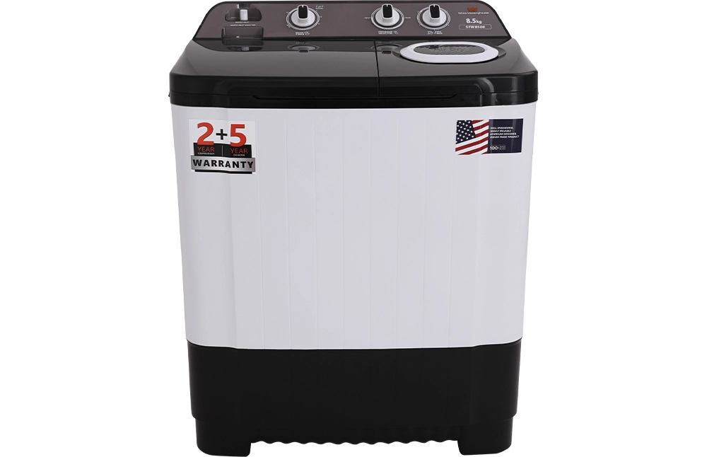 White Westinghouse (Trademark by Electrolux) 8.5 kg Semi Automatic Top Load Washing Machine Black, White (SFW8500)